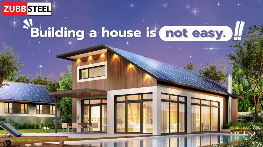 Building a house is not easy